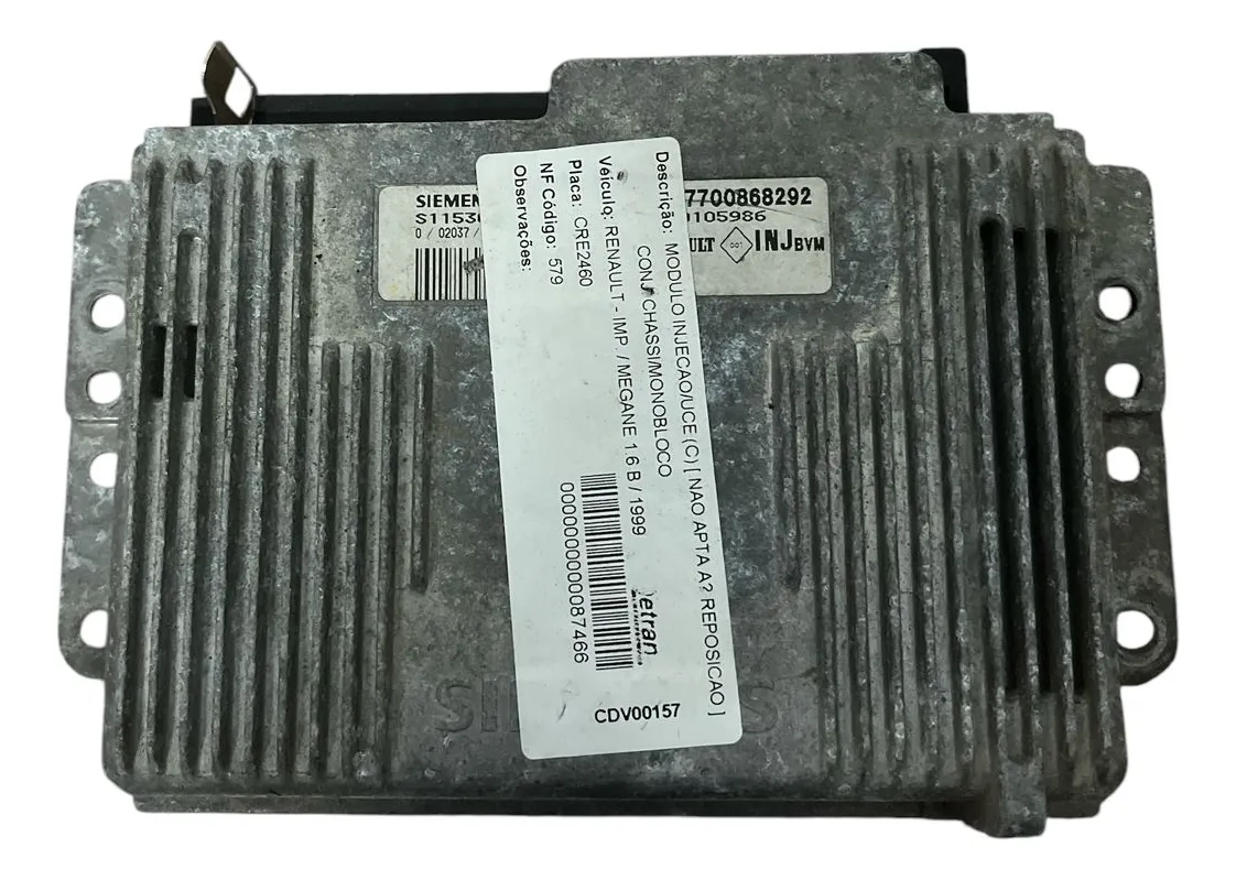 Módulo De Injeção Megane 1.6 1999
